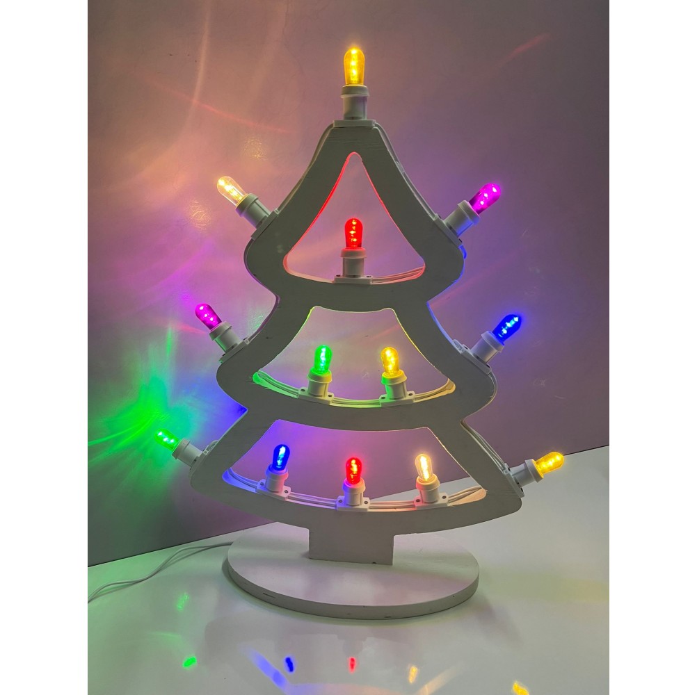 Albero Natale Stilizzato Luminarie Salentine A Led