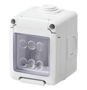 Gewiss Contenitore Vuoto Stagno 2 Posti