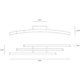 Vivida Plafoniera Bow