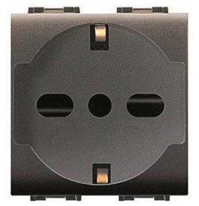 Life Presa Schuko Nero