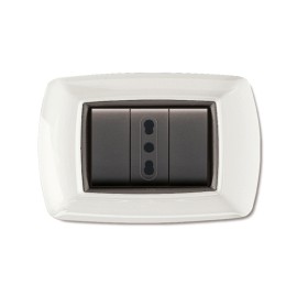 Life Placca Bianca 3 Moduli