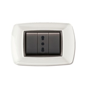 Life Placca Bianca 3 Moduli