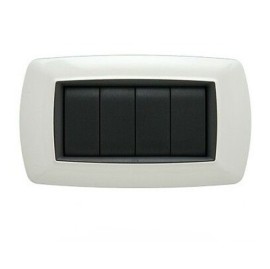 Life Placca 4 Moduli Bianca