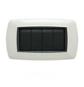 Life Placca 4 Moduli Bianca