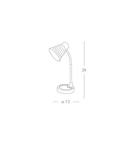 Lampada da scrivania regolabile arancio