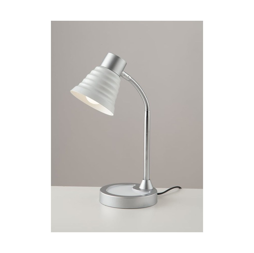 Lampada da scrivania regolabile bianca