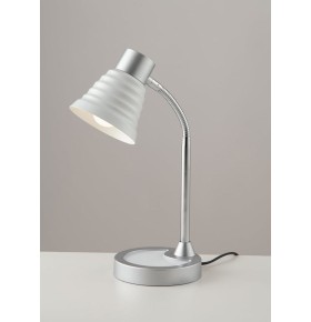 Lampada da scrivania regolabile bianca