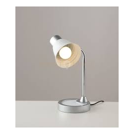 Lampada da scrivania regolabile bianca