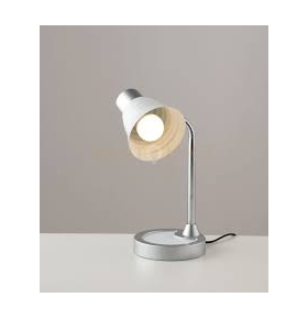 Lampada da scrivania regolabile bianca