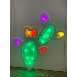 Fico d'india in legno luminaria salentina