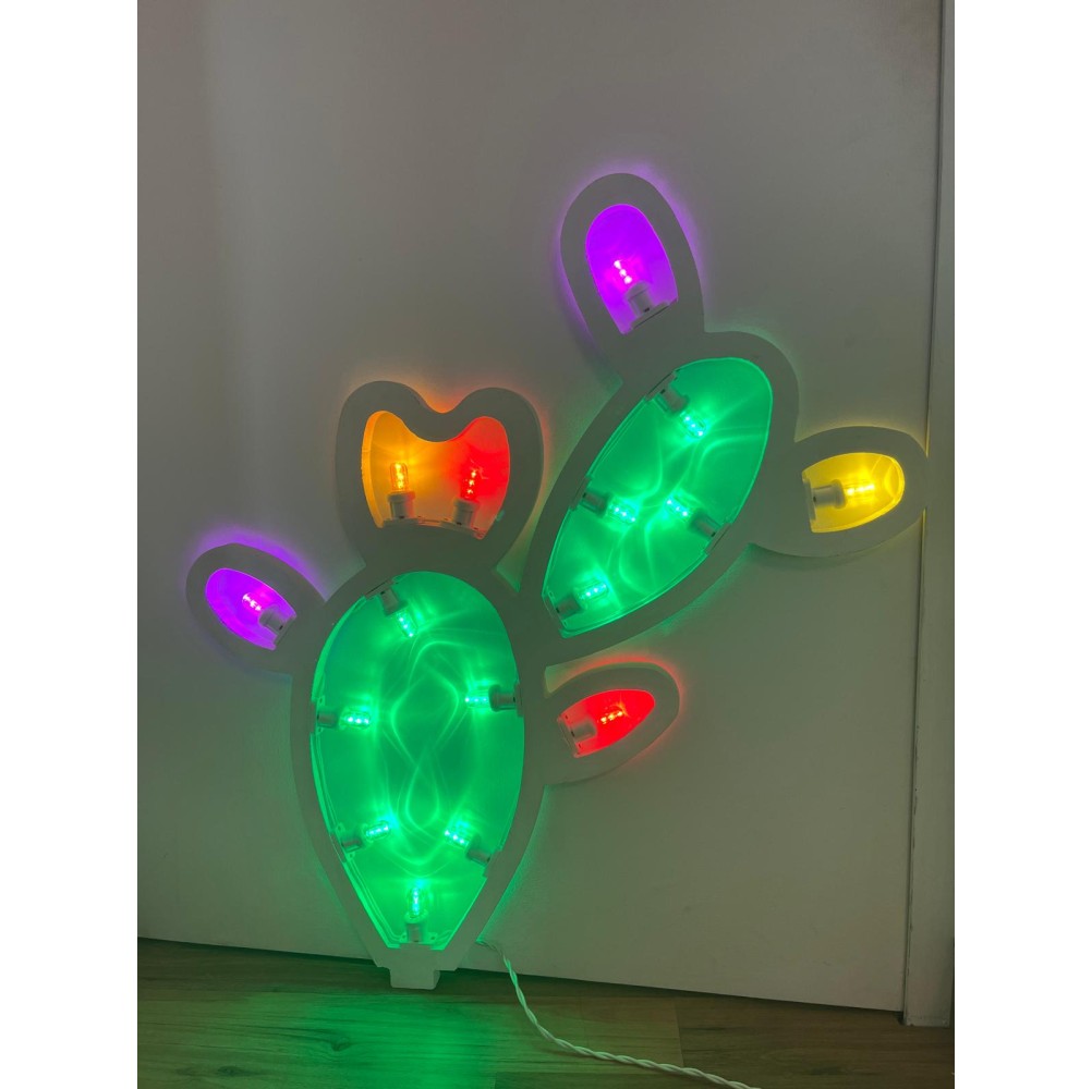 Fico d'india in legno luminaria salentina