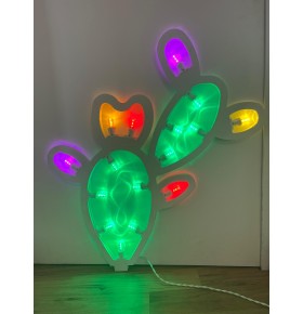 Fico d'india in legno luminaria salentina