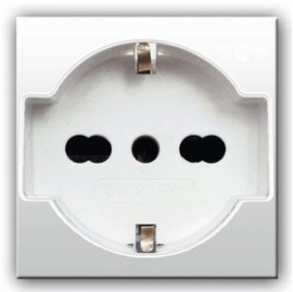 AVE - PRESA SCHUKO 10/16A BIANCA DOMUS
