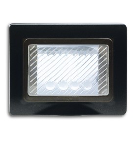 AVE - PLACCA IP55 3 MODULI NERO