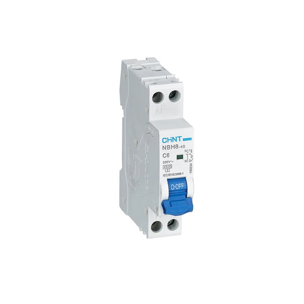 Interruttore  magnetotermico  6A 1 MOD. 4,5 1P+N Chint