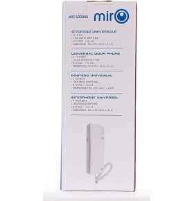Miro Proxe 620005 citofono universale 5 fili