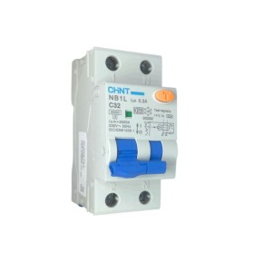 Interruttore magnetotermico differenziale 32A 0,03A C4,5KA 1P+N CHINT