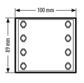 MODULO TERRANEO 4 PULSANTI VIDEOCITOFONO SFERA